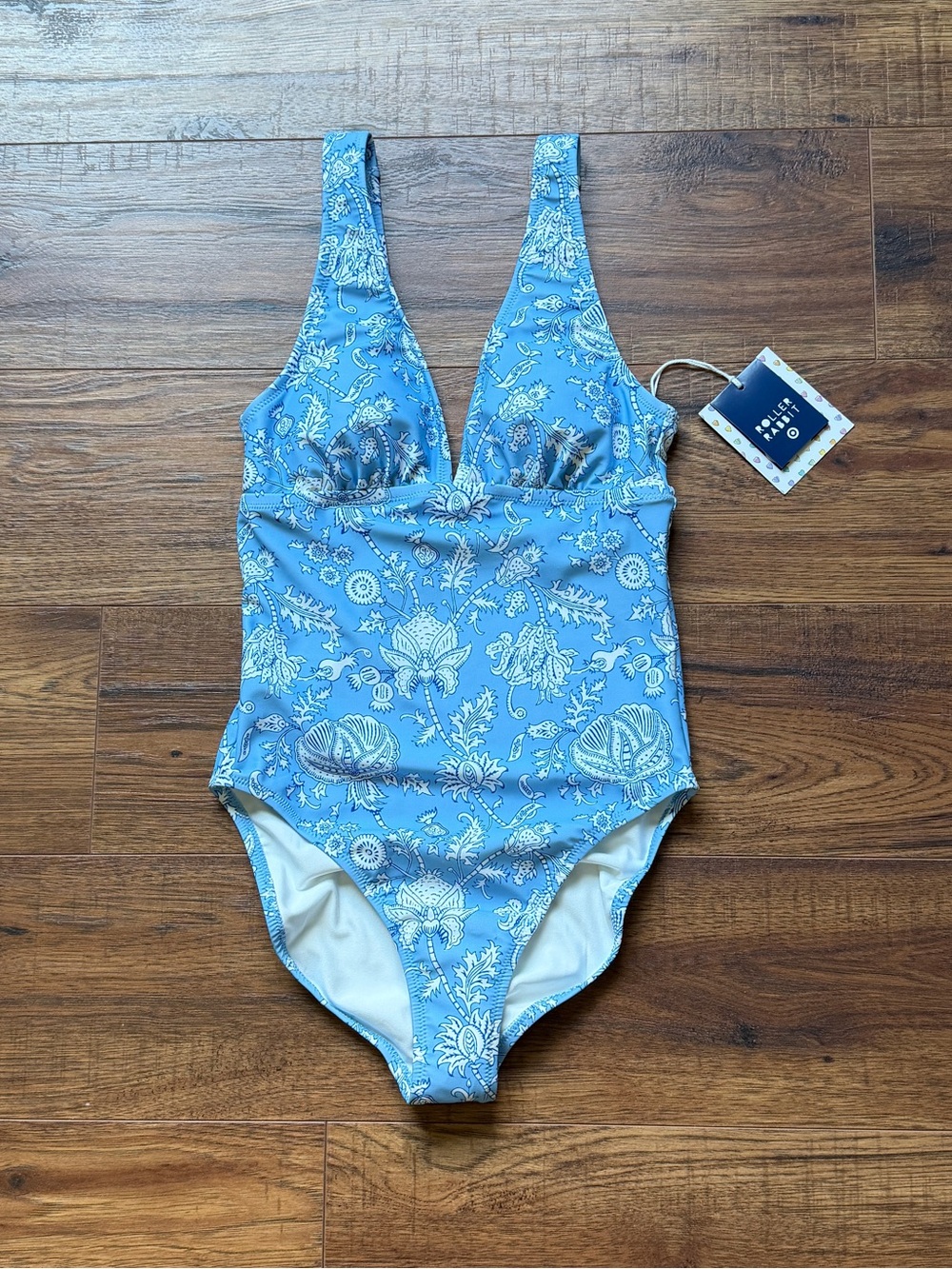 Roller Rabbit x Target Women’s Floral Vines One Piece Swimsuit Size XXS NWT